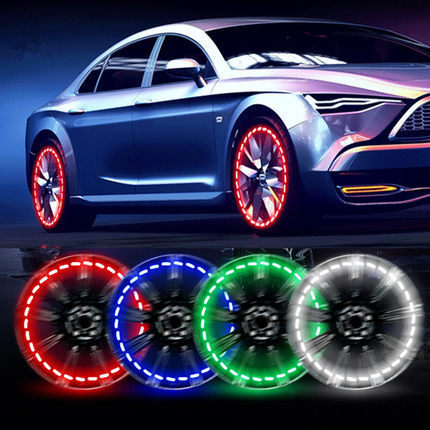 Colorful Hot Wheels With Flashing Lights And Decorative Lights